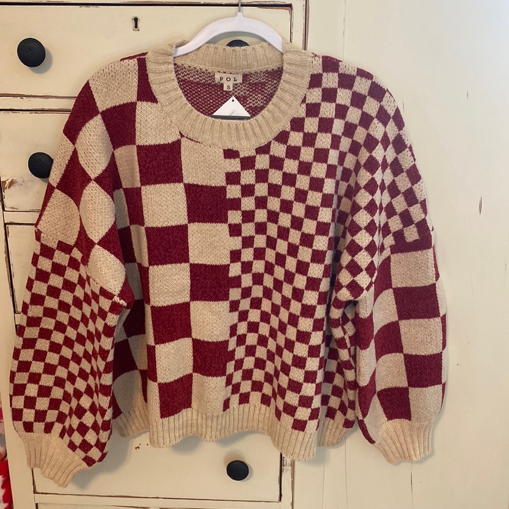 Oversized Checkmate Sweater